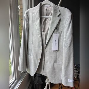 Calvin Klein Gray Sport Coat Modern Tailored Fit